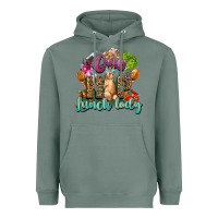 Sage One hip lunch lady Easter Day Heavyweight Hoodie - HowdyJamesFarm