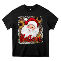 Black believe santa Heavy Core Tee - JahusDesignShop