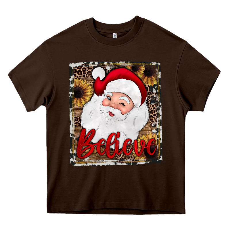 Believe Santa Heavy Core Tee by JahusDesignShop | Teevron