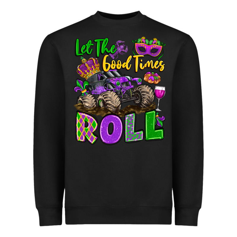 Let The Good Times Roll With Mardi Gras Monster Tr Heavyweight Sweatshirt by LillyAllenDesigns | Teevron