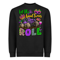Black let the good times roll with mardi gras monster tr Heavyweight Sweatshirt - LillyAllenDesigns