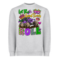 Heather Grey let the good times roll with mardi gras monster tr Heavyweight Sweatshirt - LillyAllenDesigns