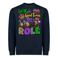 Navy let the good times roll with mardi gras monster tr Heavyweight Sweatshirt - LillyAllenDesigns