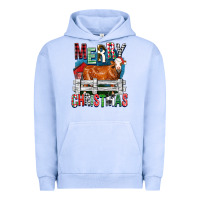 Pigment Grape Ice merry christmas simmental cow Urban Hoodie - FaDigitalArtStudio