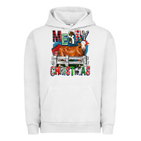 Pigment Lunar Rock merry christmas simmental cow Urban Hoodie - FaDigitalArtStudio