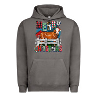 Pigment Tornado merry christmas simmental cow Urban Hoodie - FaDigitalArtStudio