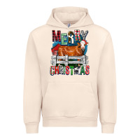 Sandshell merry christmas simmental cow Urban Hoodie - FaDigitalArtStudio