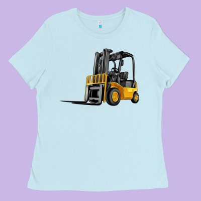 Forklift Ladies Tee Designed By Artiststas