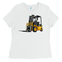 White forklift Ladies Tee - Artiststas