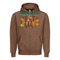 Chestnut Thanksgiving crew Zipper Hoodie - NancyCooperArtShop