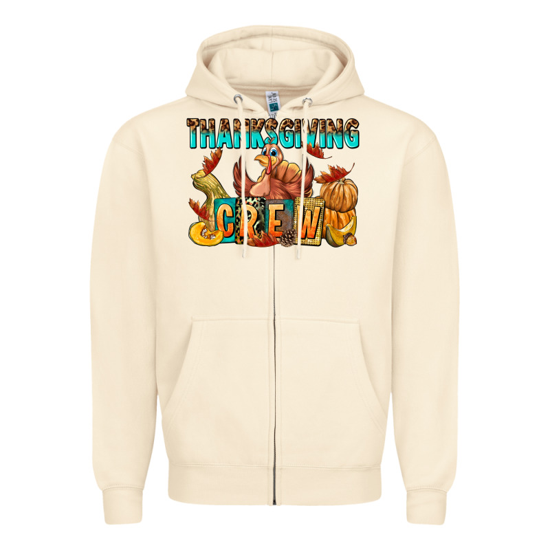 Thanksgiving Crew Zipper Hoodie by NancyCooperArtShop | Teevron