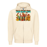Sandshell Thanksgiving crew Zipper Hoodie - NancyCooperArtShop