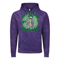 Cloud Purple dead inside but feeling lucky Vintage Hoodie - MaliasSmallBusiness