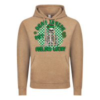 Vintage Coffee dead inside but feeling lucky Vintage Hoodie - MaliasSmallBusiness