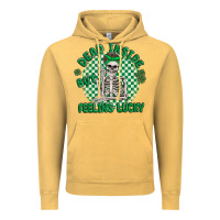 Vintage Mustard dead inside but feeling lucky Vintage Hoodie - MaliasSmallBusiness