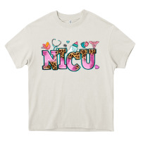 Cream nicu Heavy Core Tee - AdoDesignShop