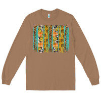 Toasted Coconut fall sunflower brushstroke Long Sleeve Tee - BundleAndBundleShop