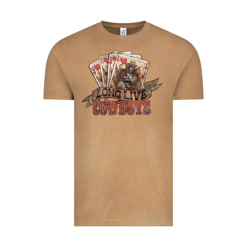 Long Live Cowboys Cards Vintage Tee by NancyCooperArtShop | Teevron
