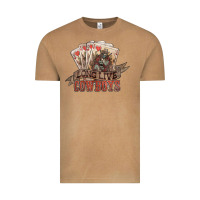 Vintage Camel long live cowboys cards Vintage Tee - NancyCooperArtShop
