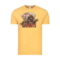 Vintage Mustard long live cowboys cards Vintage Tee - NancyCooperArtShop