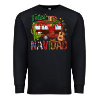 Black Feliz Navidad Christmas Mexico Premium Sweatshirt - HowdyJamesFarm
