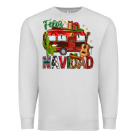 Dove Grey Feliz Navidad Christmas Mexico Premium Sweatshirt - HowdyJamesFarm