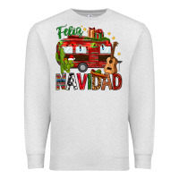 Oatmeal Heather Feliz Navidad Christmas Mexico Premium Sweatshirt - HowdyJamesFarm