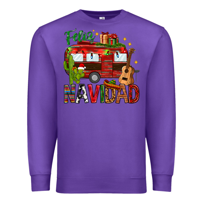 Feliz Navidad Christmas Mexico Premium Sweatshirt by HowdyJamesFarm | Teevron