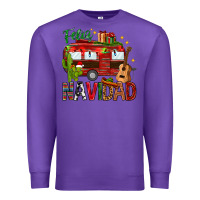 Purple Feliz Navidad Christmas Mexico Premium Sweatshirt - HowdyJamesFarm