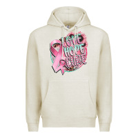 Oatmeal Heather love hope cure Premium Hoodie - CowGirlArtShop