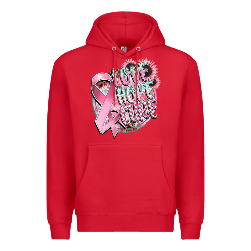 Love Hope Cure Premium Hoodie by CowGirlArtShop | Teevron