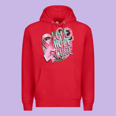 Love Hope Cure Premium Hoodie Designed By Cowgirlartshop