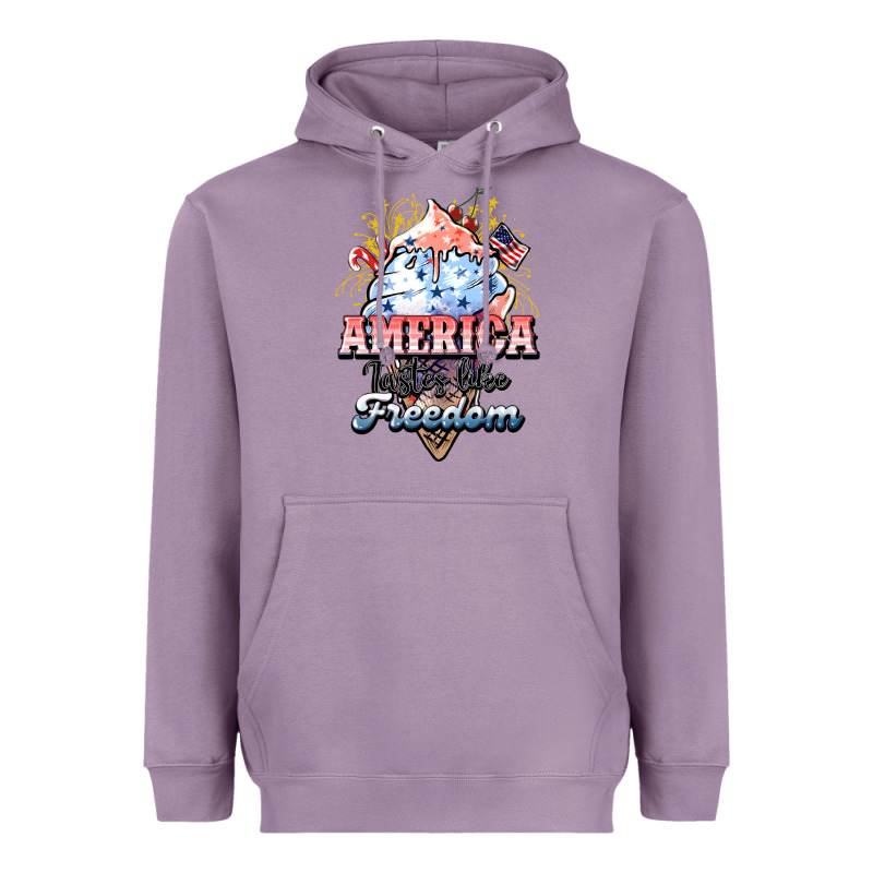 America Ice Cream Heavyweight Hoodie by HowdyJamesFarm | Teevron
