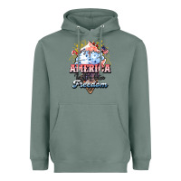 Sage America ice cream Heavyweight Hoodie - HowdyJamesFarm