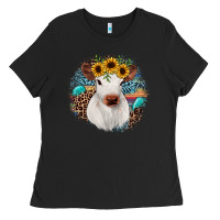 Black western calf Ladies Tee - JahusDesignShop