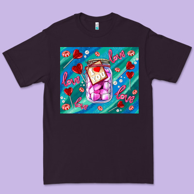 Sugar With Love Premium Tee Designed By Adodesignshop