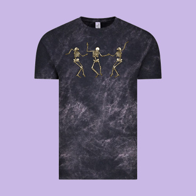 Dancing Skeletons Vintage Tee Designed By Maliassmallbusiness