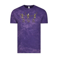Cloud Purple dancing skeletons Vintage Tee - MaliasSmallBusiness