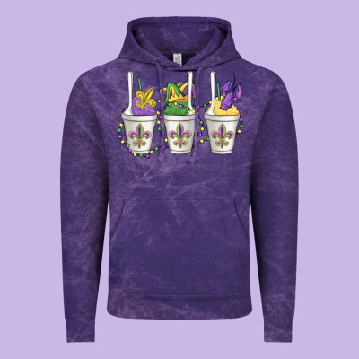 Mardi Gras Snowballs Vintage Hoodie Designed By Maliassmallbusiness
