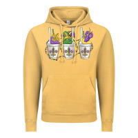 Vintage Mustard mardi gras snowballs Vintage Hoodie - MaliasSmallBusiness