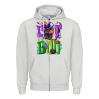 Dove Grey My cat is my boo Halloween Zipper Hoodie - NancyCooperArtShop
