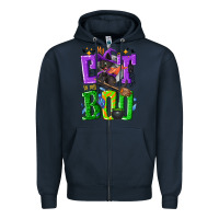 Navy My cat is my boo Halloween Zipper Hoodie - NancyCooperArtShop