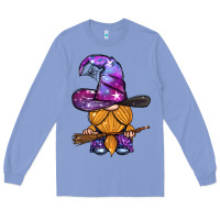 Colony Blue witch gnome with broom Long Sleeve Tee - BundleAndBundleShop