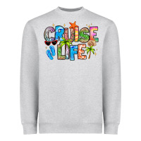 Heather Grey cruise life Heavyweight Sweatshirt - LillyAllenDesigns
