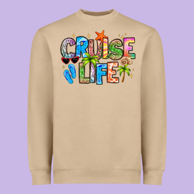 Cruise Life Heavyweight Sweatshirt Designed By Lillyallendesigns