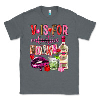 Charcoal Heather v is for vodka Classic Tee - NancyCooperArtShop