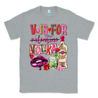 Heather Grey v is for vodka Classic Tee - NancyCooperArtShop