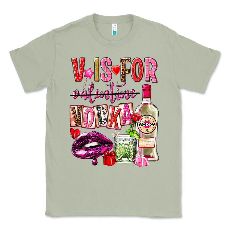 V Is For Vodka Classic Tee by NancyCooperArtShop | Teevron