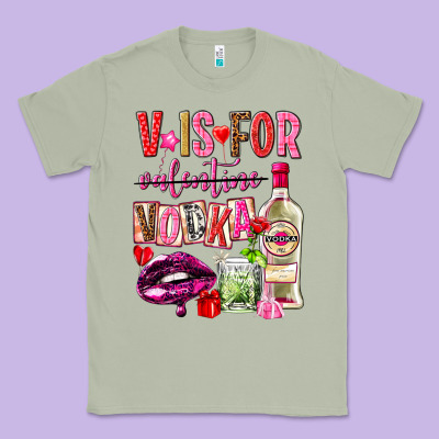 V Is For Vodka Classic Tee Designed By Nancycooperartshop