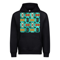 Black native american aztec seamless pattern 3 Urban Hoodie - BundleAndBundleShop